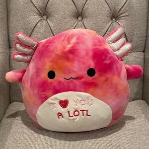 NWOT! 12” Aleka the Axolotl Squishmallow - Valentine Squad squishmallows plush